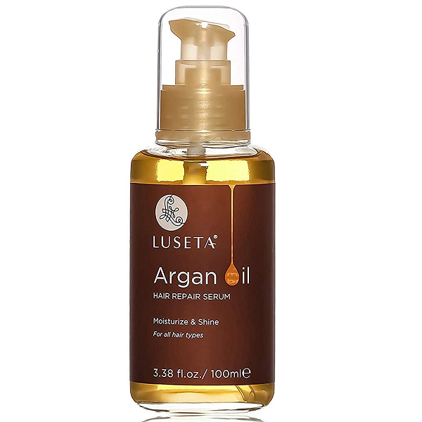 Luseta Argan Oil for Hair 100% Pure Argan Oil Hair Serum for Frizzy Damage Hair