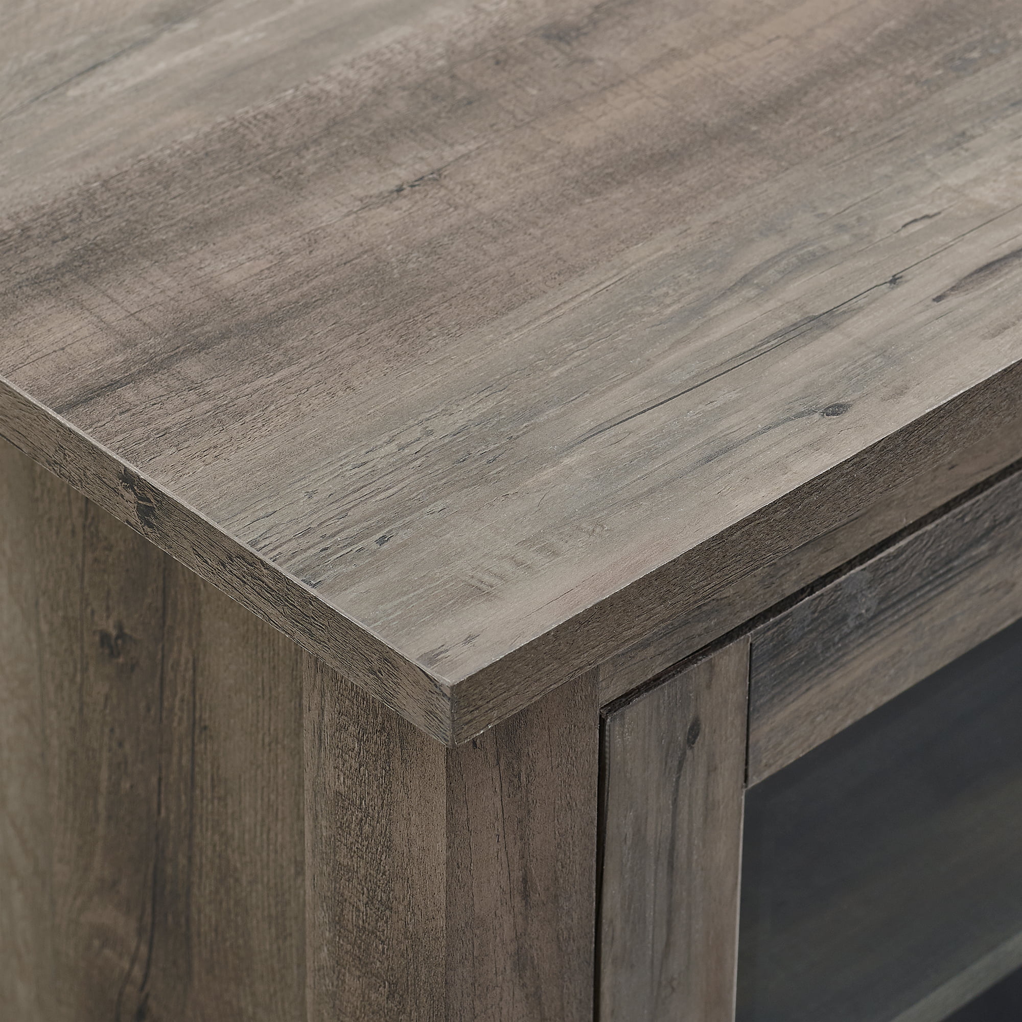 Walker Edison Fireplace TV Stand for TVs up to 60″. Grey Wash