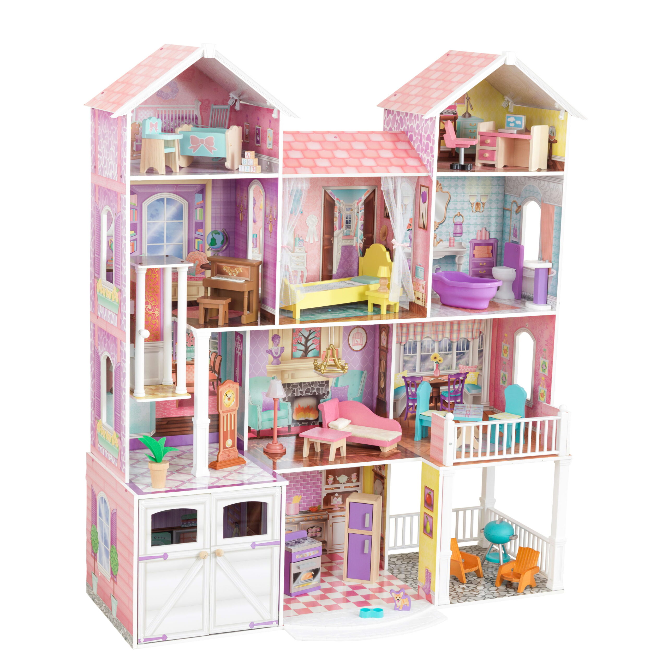 KidKraft Country Estate Wooden Dollhouse with 31 Accessories
