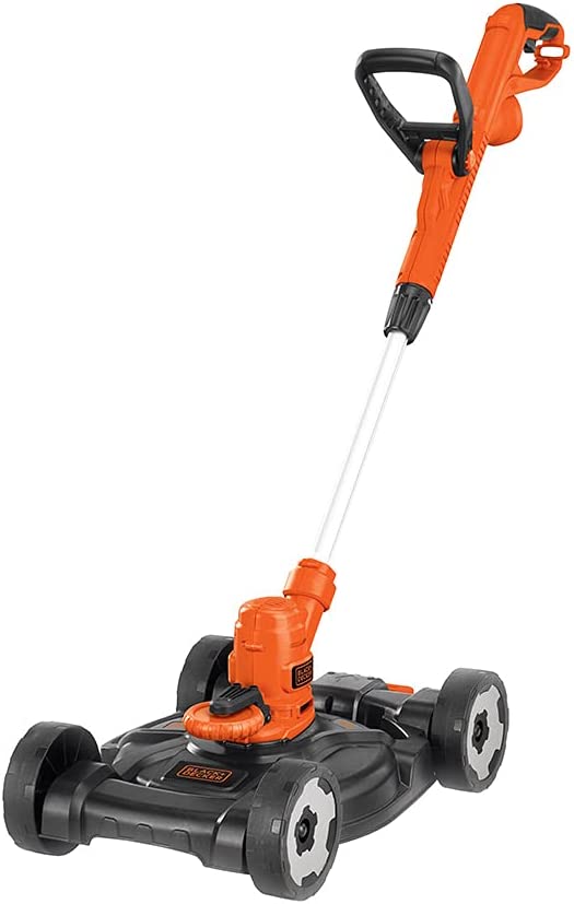 BLACK+DECKER 3-in-1 String Trimmer/Edger & Lawn Mower. 6.5-Amp. 12-Inch. Corded (MTE912) (Power cord not included). Black/Red
