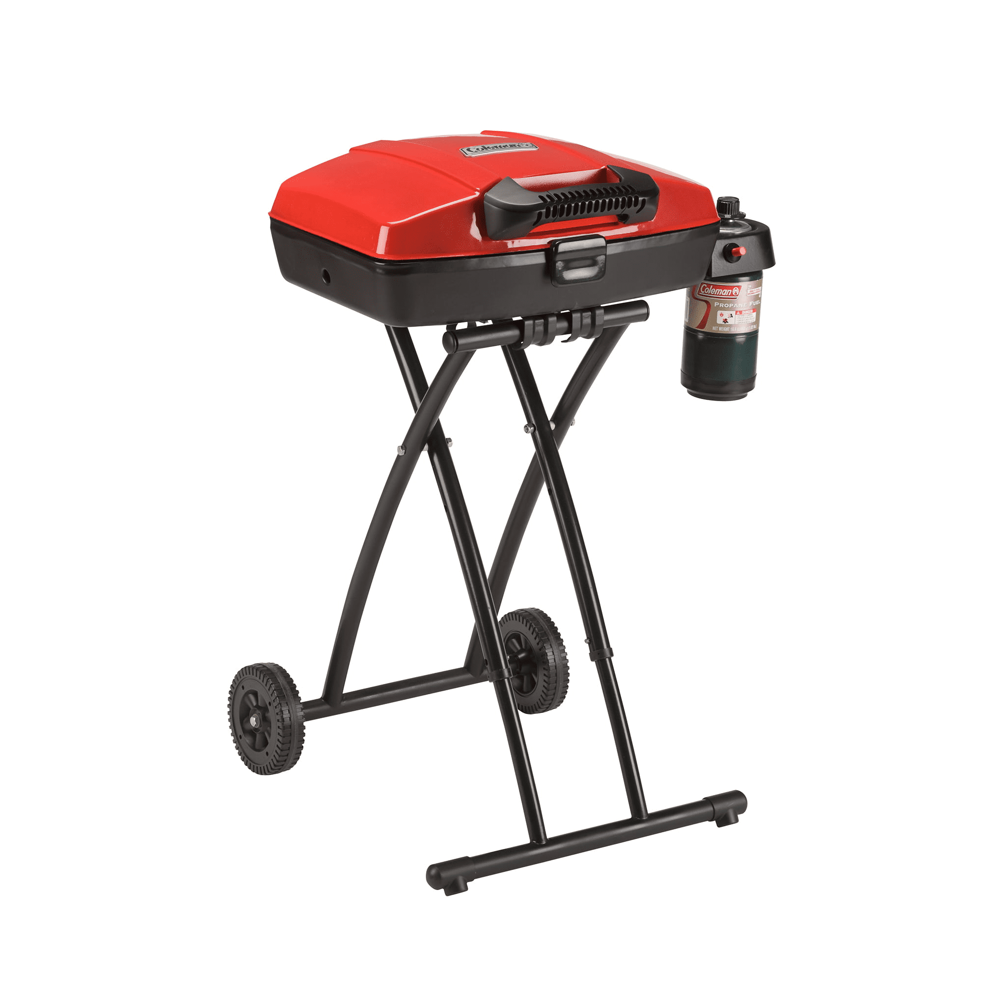 Coleman Portable Sportster 1-Burner Propane Grill with 11.000 BTUs. Red