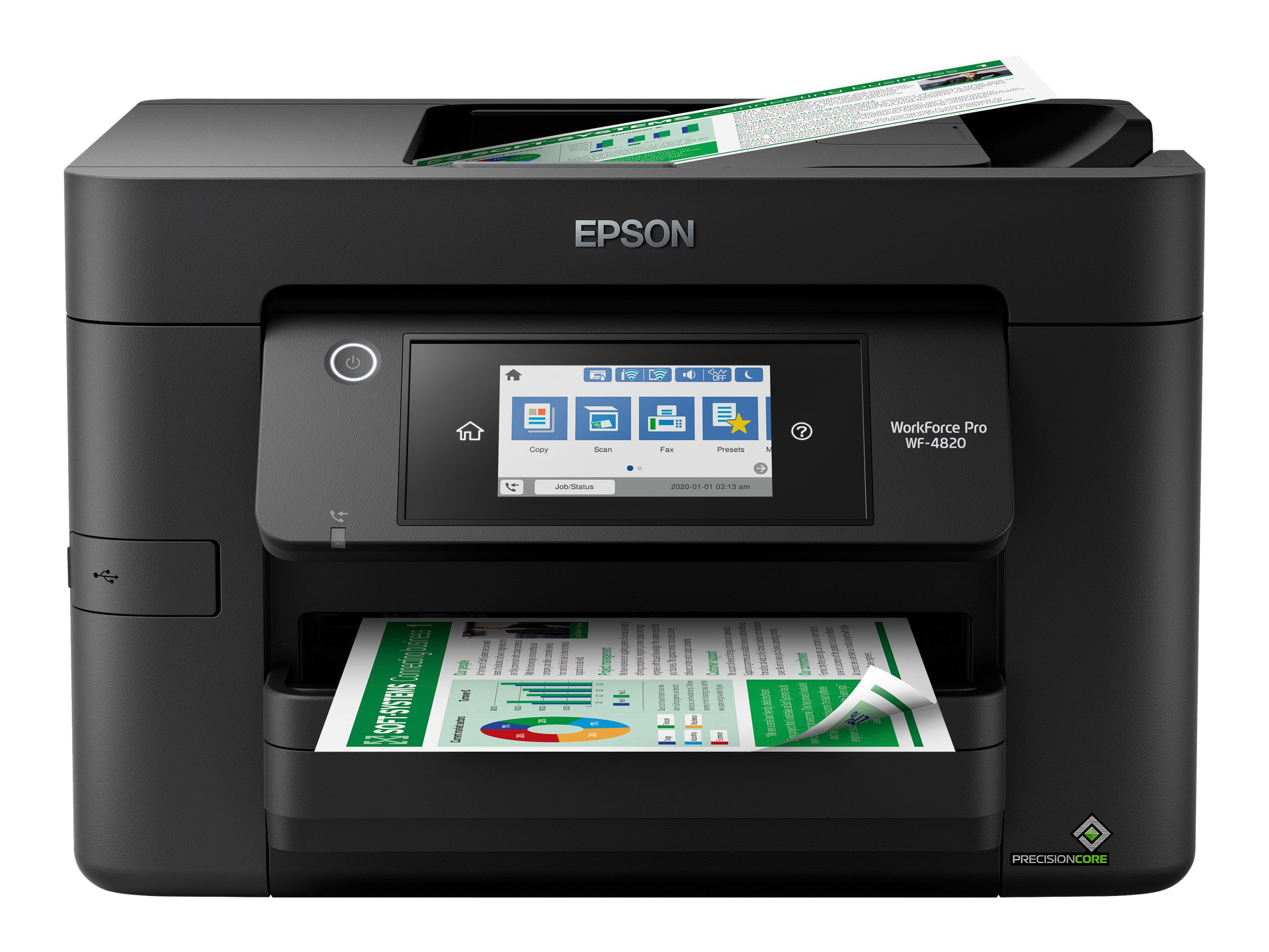 Epson WorkForce Pro WF-4820 Wireless All-in-One Printer with Auto 2-Sided Printing. 35-Page ADF. 250-Sheet Paper Tray and 4.3″ Color Touchscreen