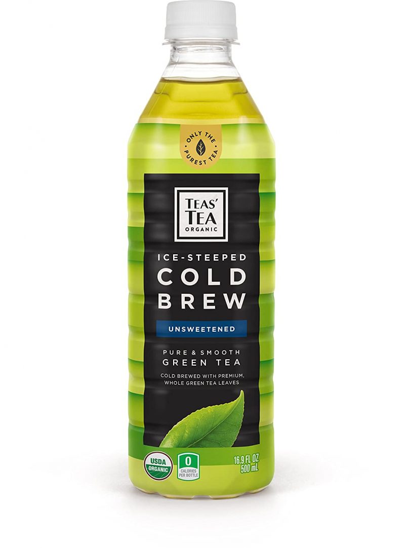Teas' Tea Organic Cold Brew Unsweetened Green Tea. Pack of 12