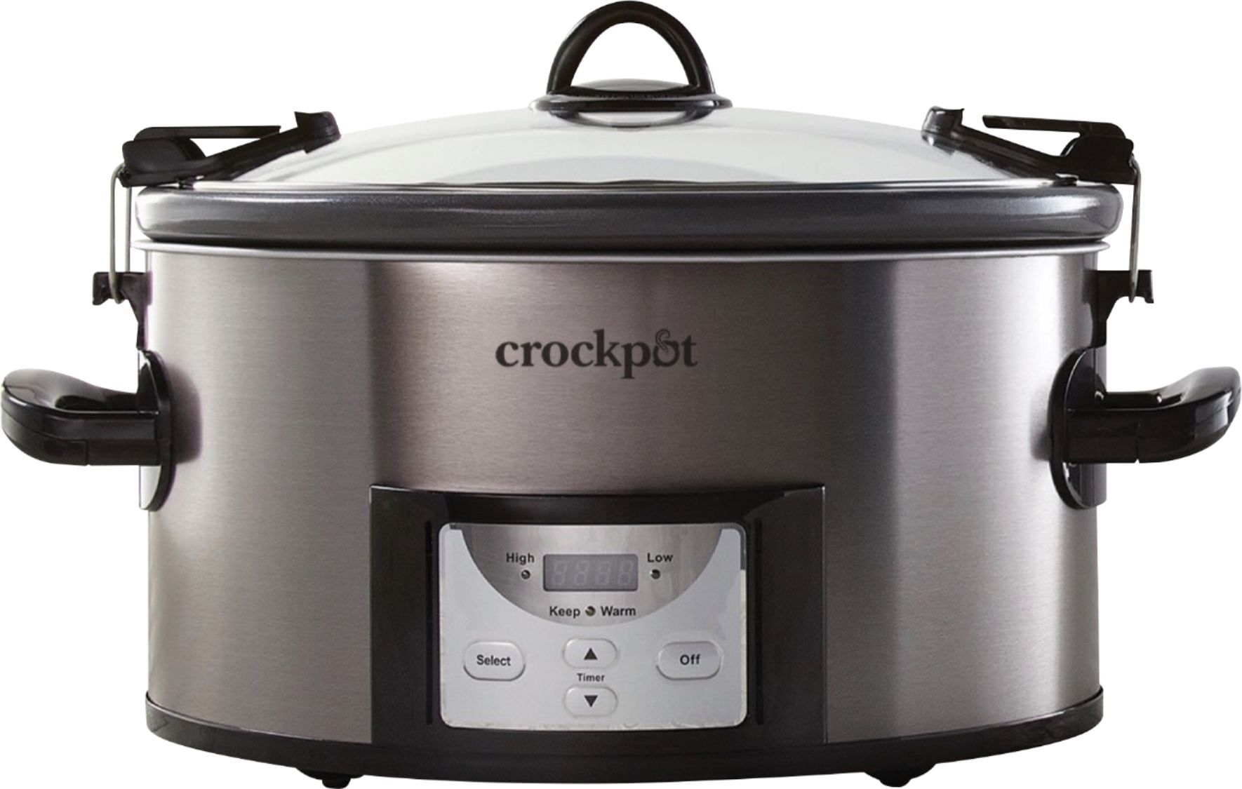 Crockpot™ 7-Quart Easy-to-Clean Cook & Carry™ Slow Cooker. Black Stainless Steel