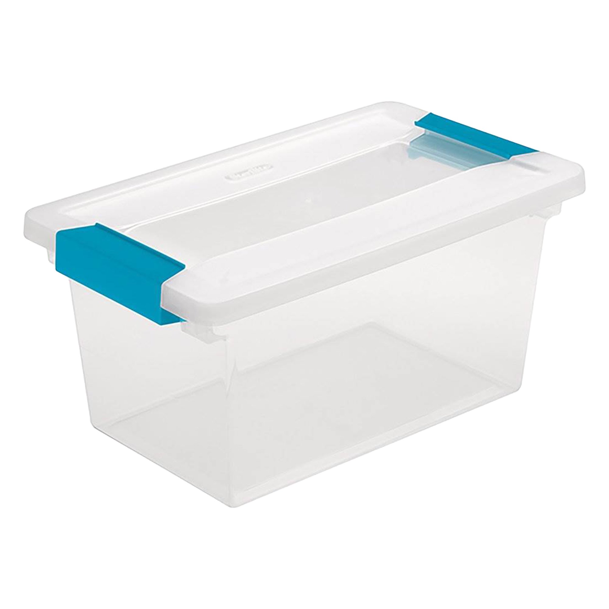 Sterilite Plastic Clip Storage Box Container with Latching Lid. 16 Pack