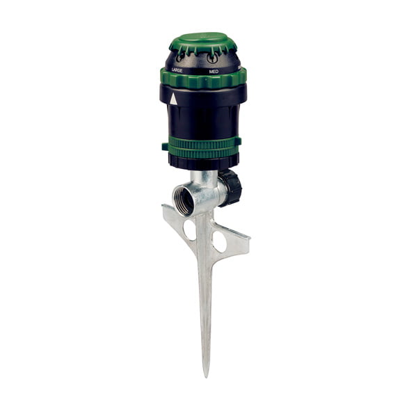 Orbit H20-6 Gear Driven Sprinkler on Sturdy Spike Base - Lawn Watering - 91475