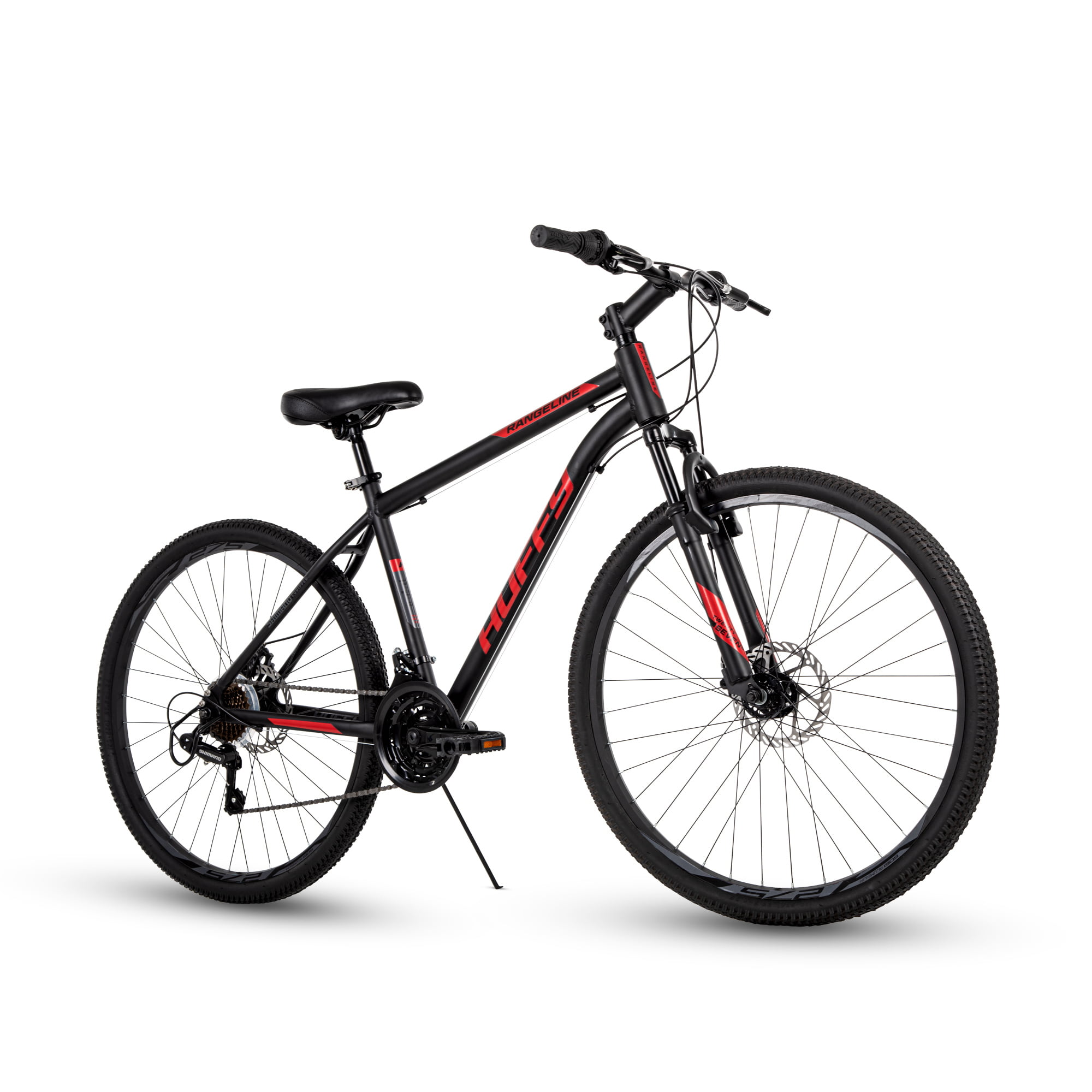Huffy 27.5 in. Rangeline Men-s Mountain Bikes. Black and Red