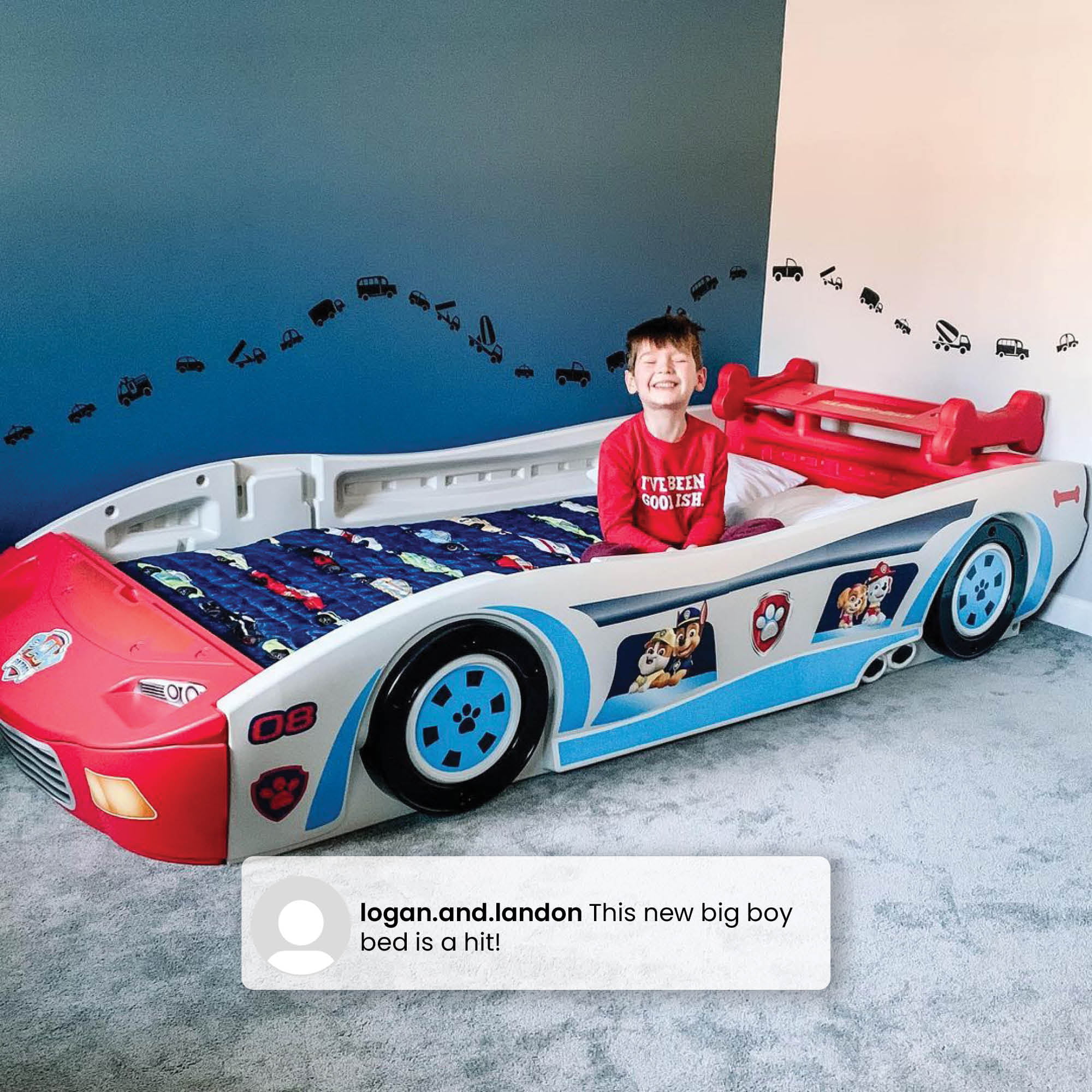 Nick Jr. PAW Patroller Car Twin Bed by Delta Children