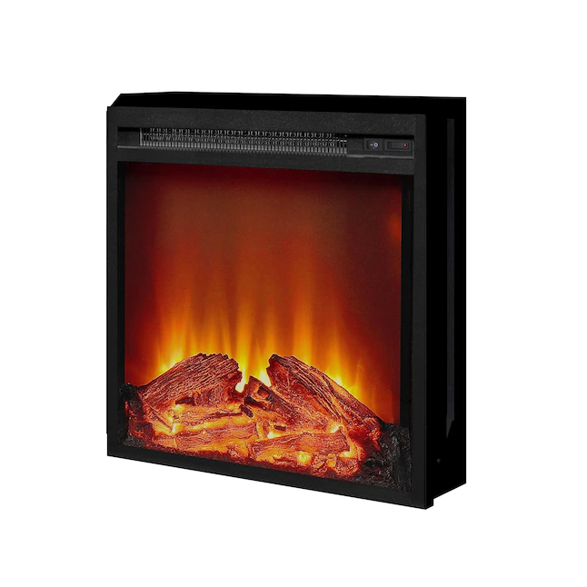 Ameriwood Home  19.21-in W Black Fan-forced Electric Fireplace