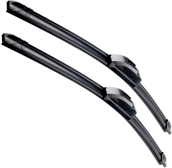 OEM Quality Premium Auto Windshield Natural Rubber Wiper Blades (Pack of 2)