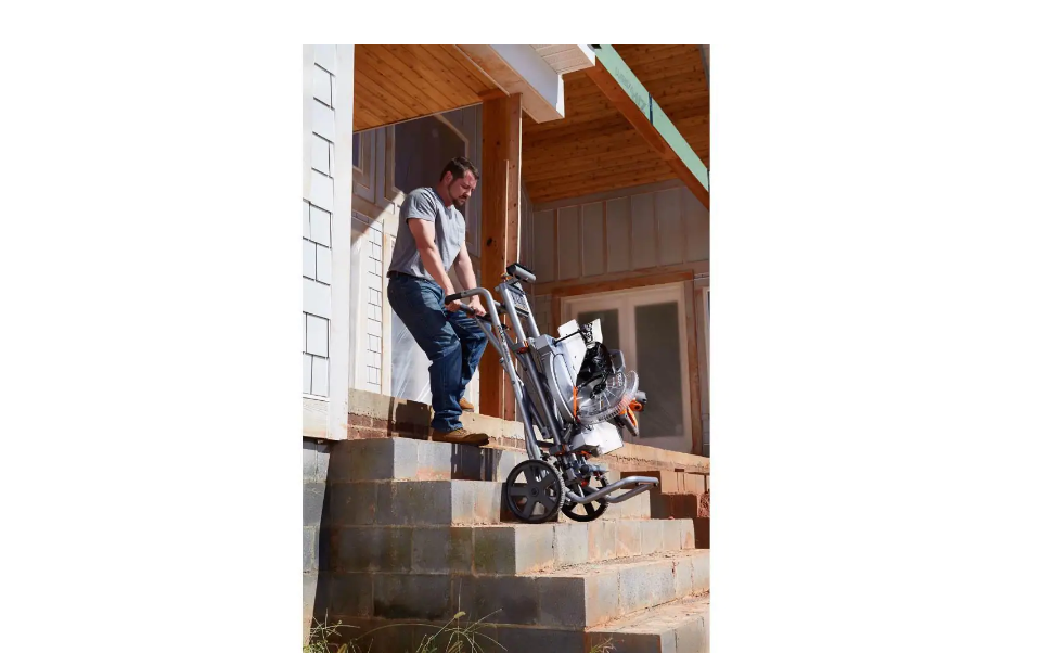 RIDGID AC9946 Universal Mobile Miter Saw Stand with Mounting Braces