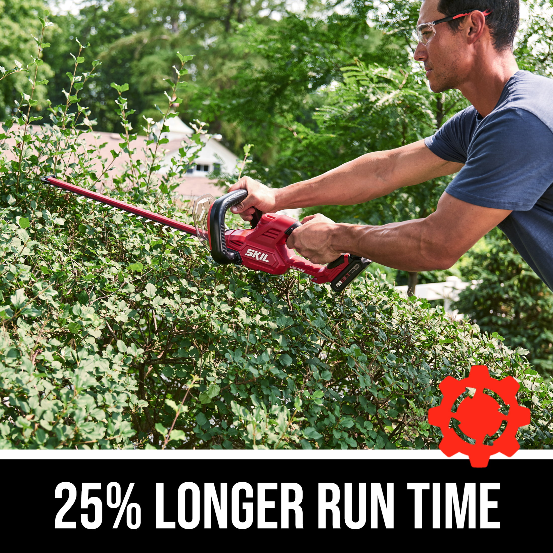 SKIL PWR CORE 20™ 20-Volt Cordless 22 in Hedge Trimmer Kit with 2.0Ah Battery and Charger