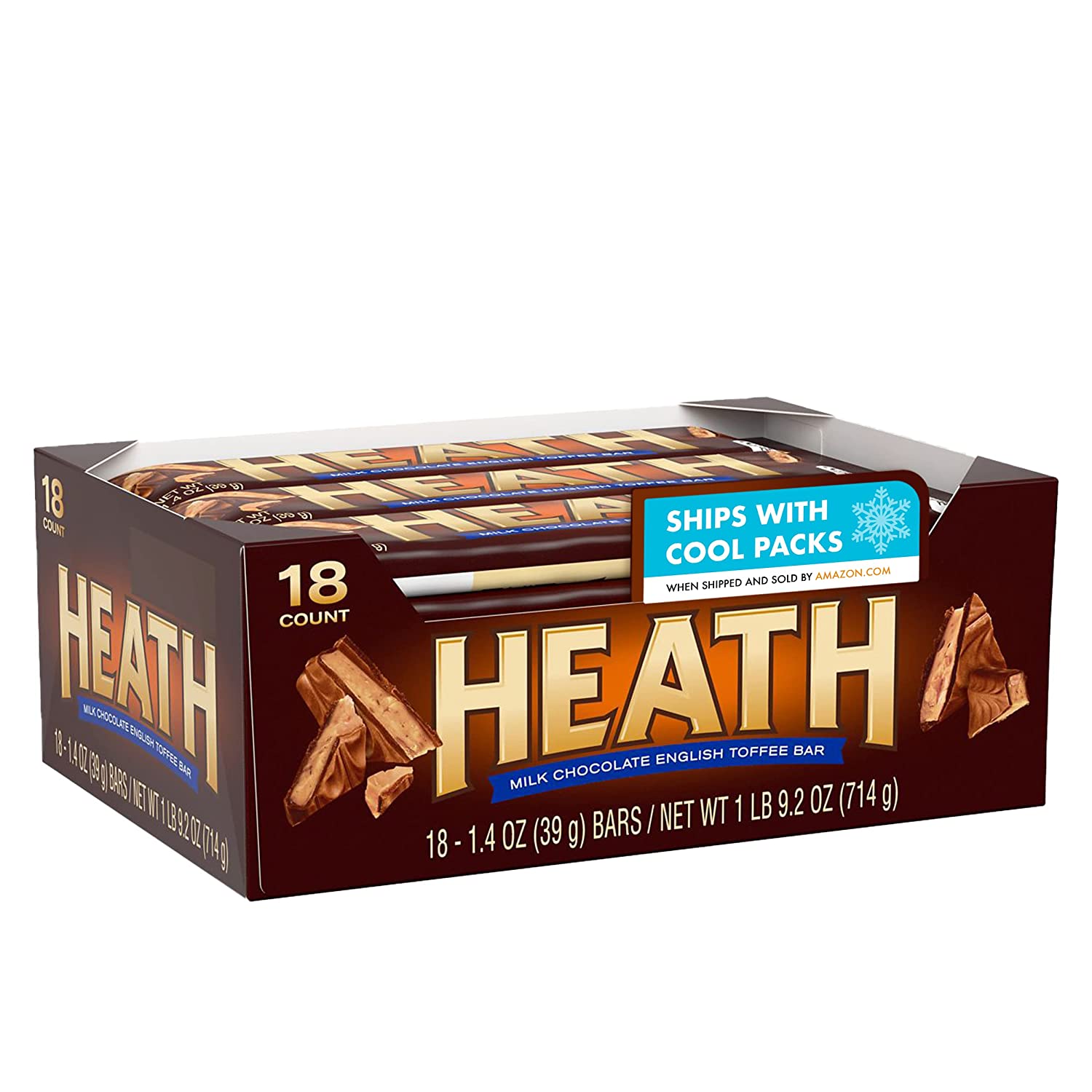 HEATH Milk Chocolate English Toffee Candy. Bulk. 1.4 Oz. Bars (18 Count)