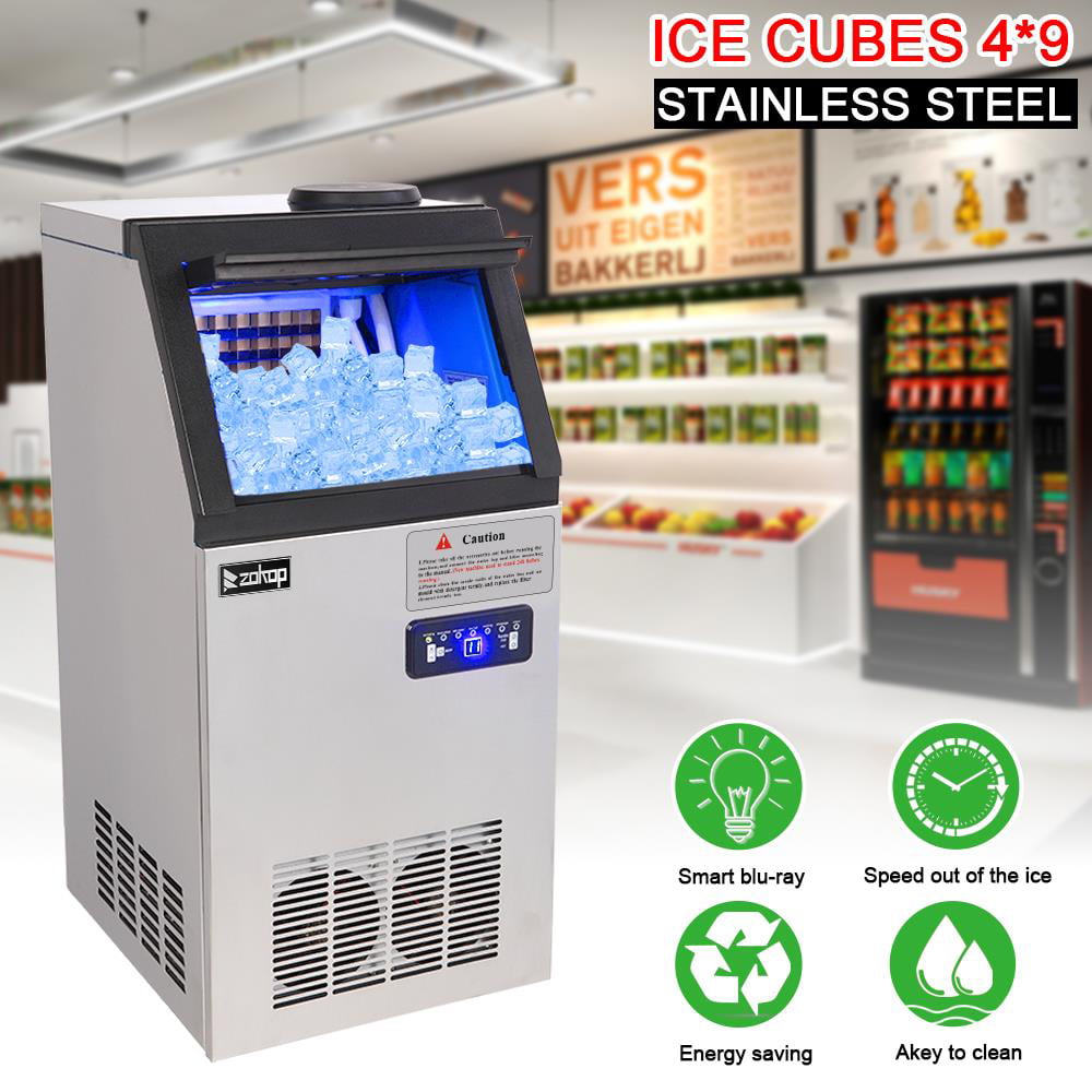 SamyoHome 110lbs/24h Commercial Freestanding Ice Maker Machine