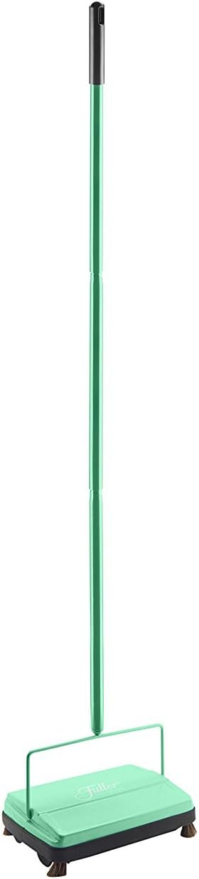 Fuller Brush 17029 Electrostatic Carpet & Floor Sweeper - 9″ Cleaning Path - Lightweight - Ideal for Crumby Messes - Works On Carpets & Hard Floor Surfaces - Fresh Mint