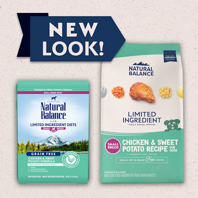 Natural Balance Limited Ingredient Diets Chicken & Sweet Potato Formula Small Breed Bites Dry Dog Food. 12 lbs.