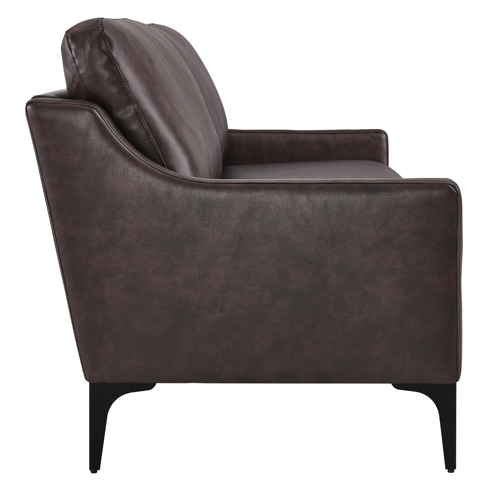 Modway Corland Leather Sofa-EEI-6018-BRN