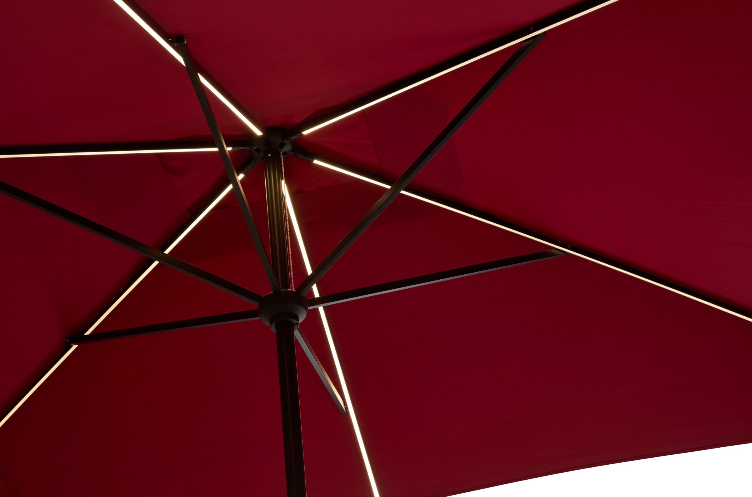 allen + roth 7-ft Solar Powered Market Patio Umbrella