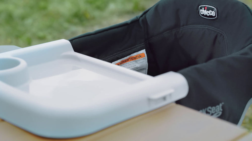 Chicco QuickSeat Table Hook-on Chair with Snap-on Tray - Graphite (Grey)