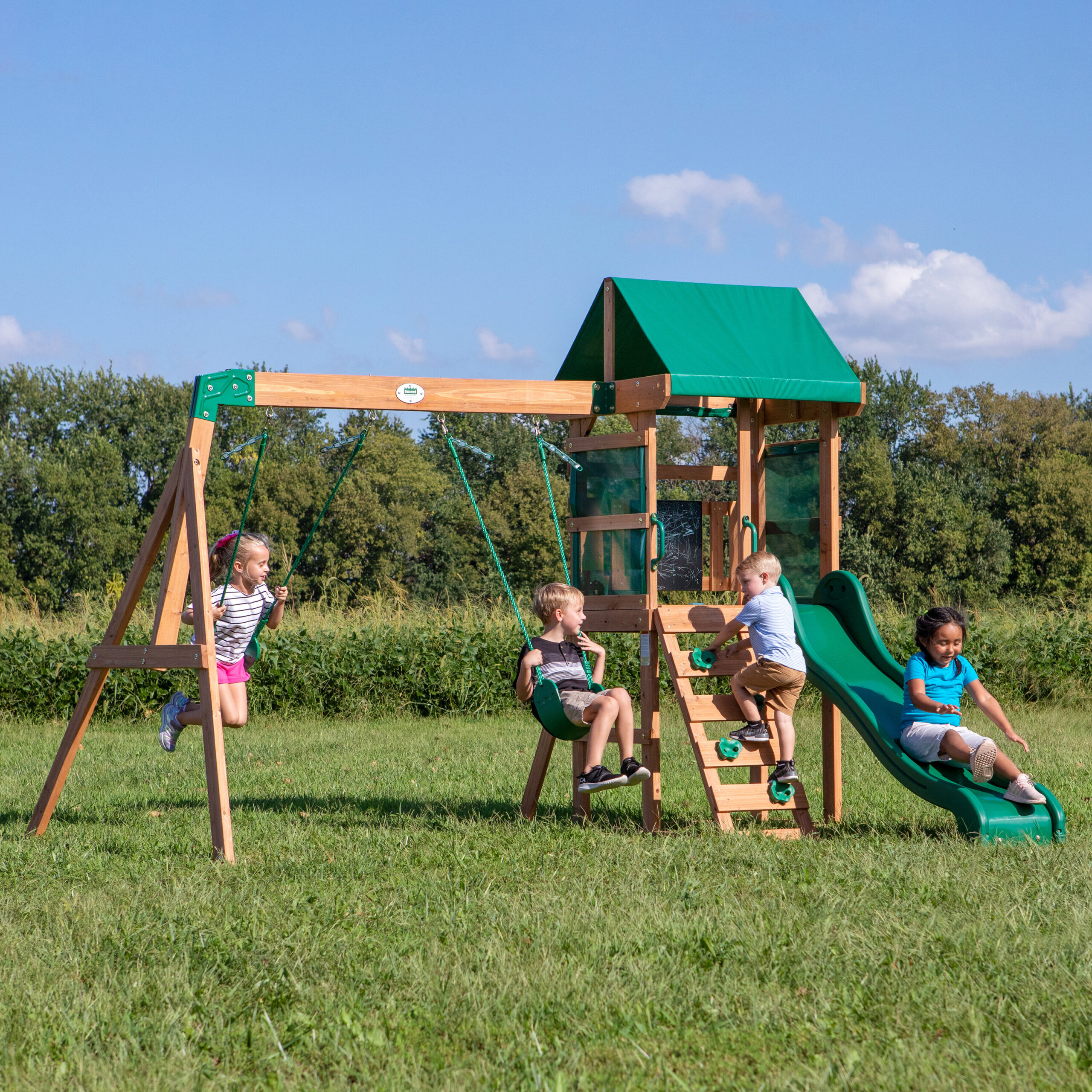 Backyard Discovery Buckley Hill All Cedar Swing Set