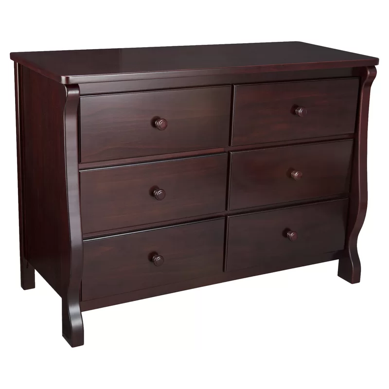 Delta Children 70816-205 Universal 6 Drawer Dresser. Greenguard Gold Certified. Espresso