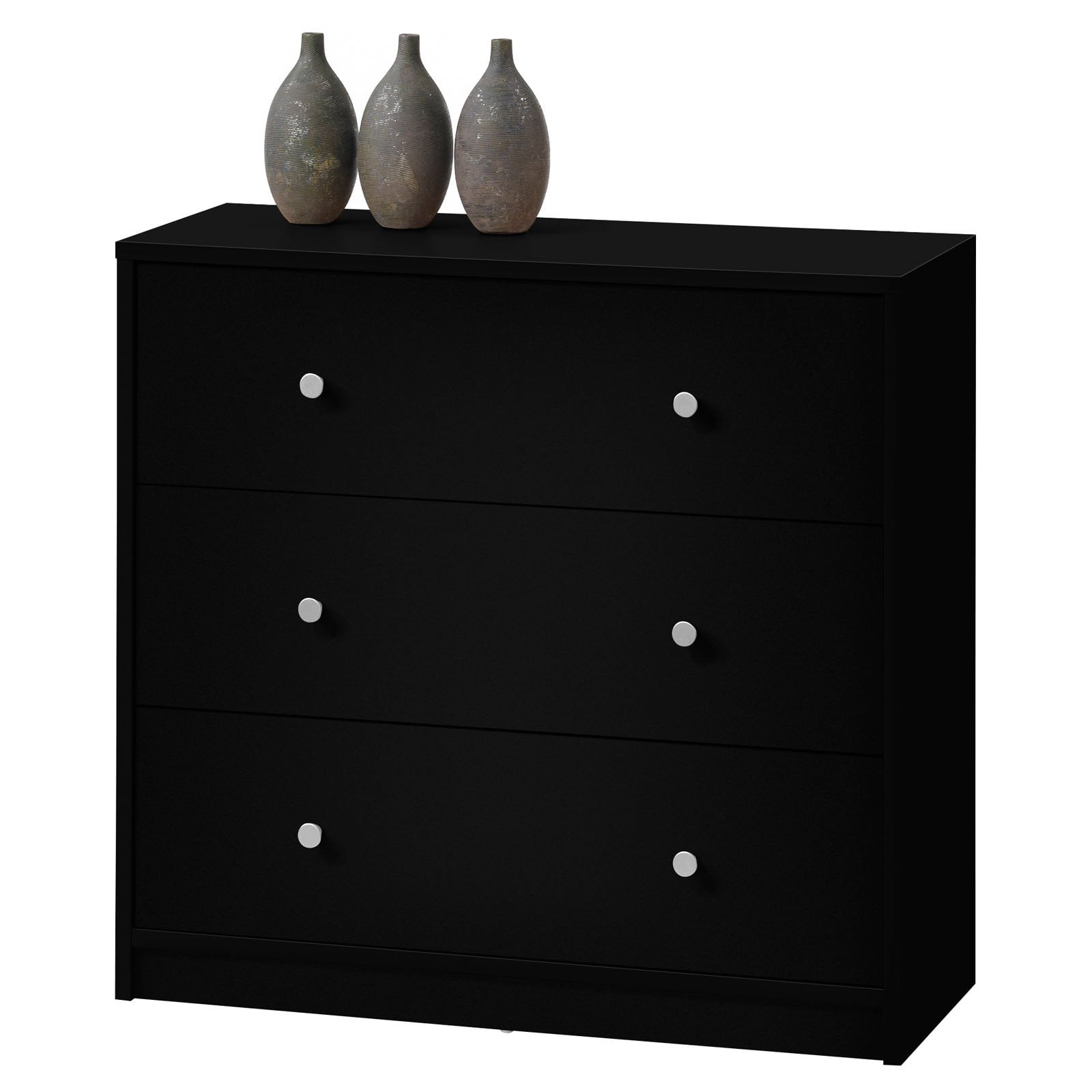 Studio 3 Drawer Chest. Black
