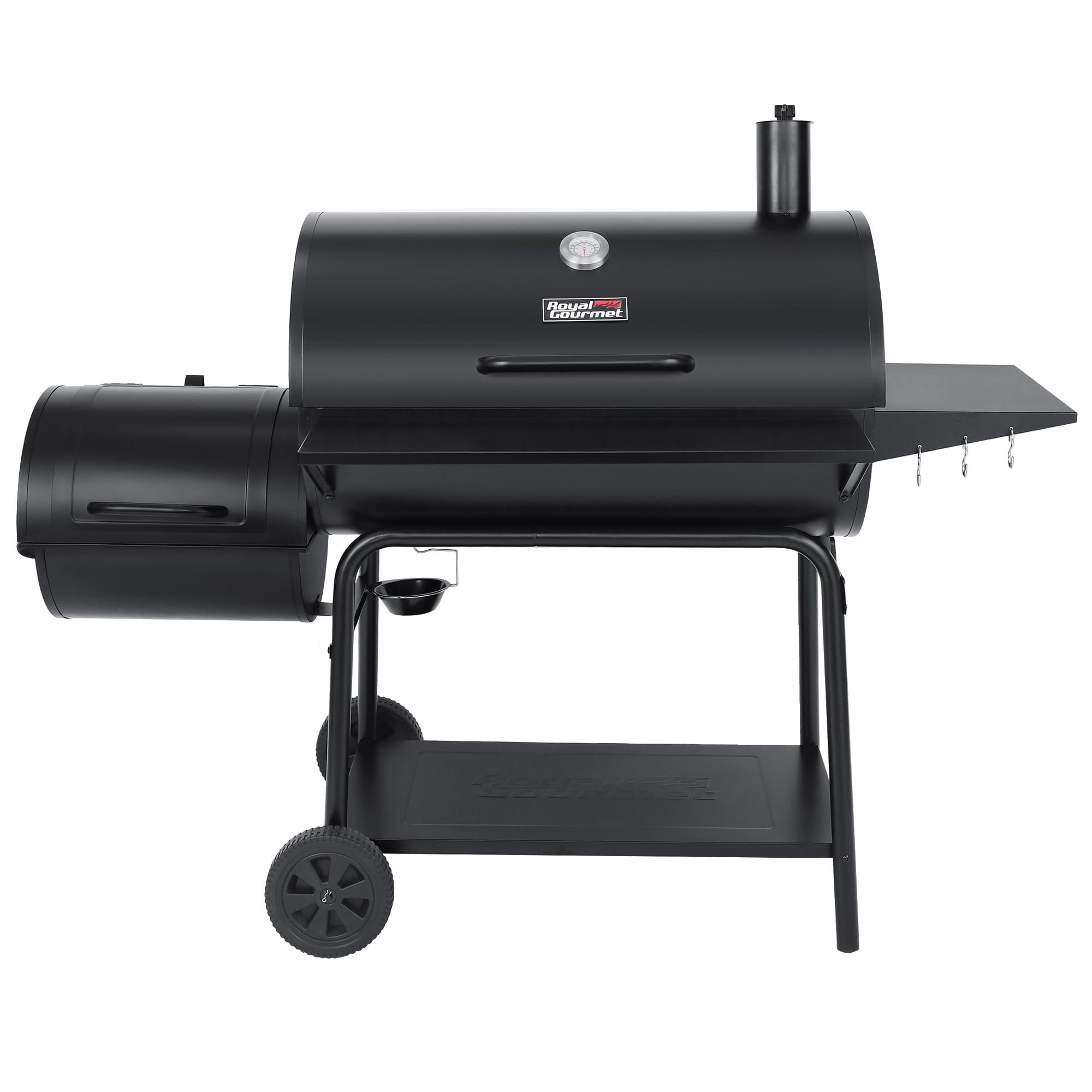 Royal Gourmet CC2036F 36″ Charcoal Barrel Grill with Offset Smoker