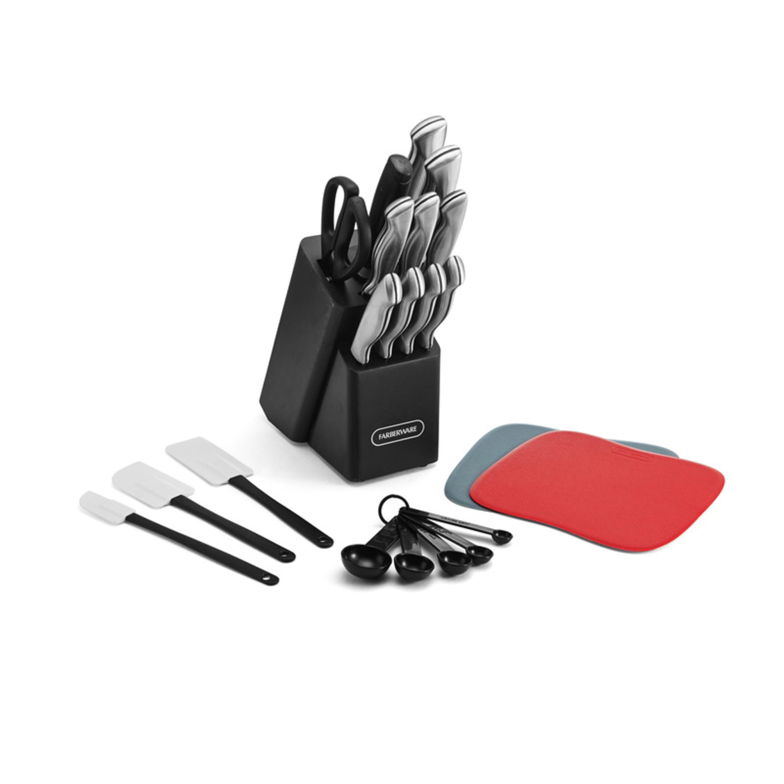 Farberware Classic 22-piece Stamped Stainless Steel Cutlery and Utensil Set