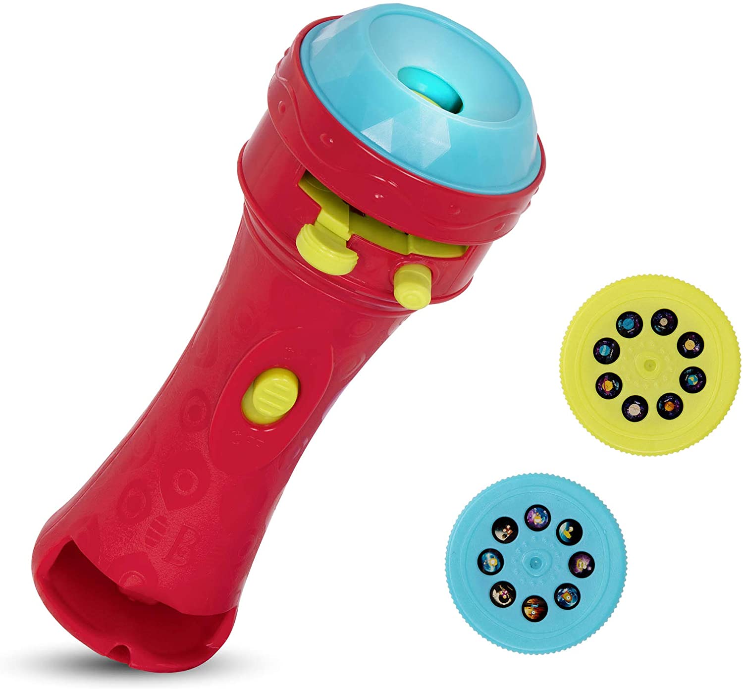B. toys Children'S Projector Flashlight with Image Reels. Red