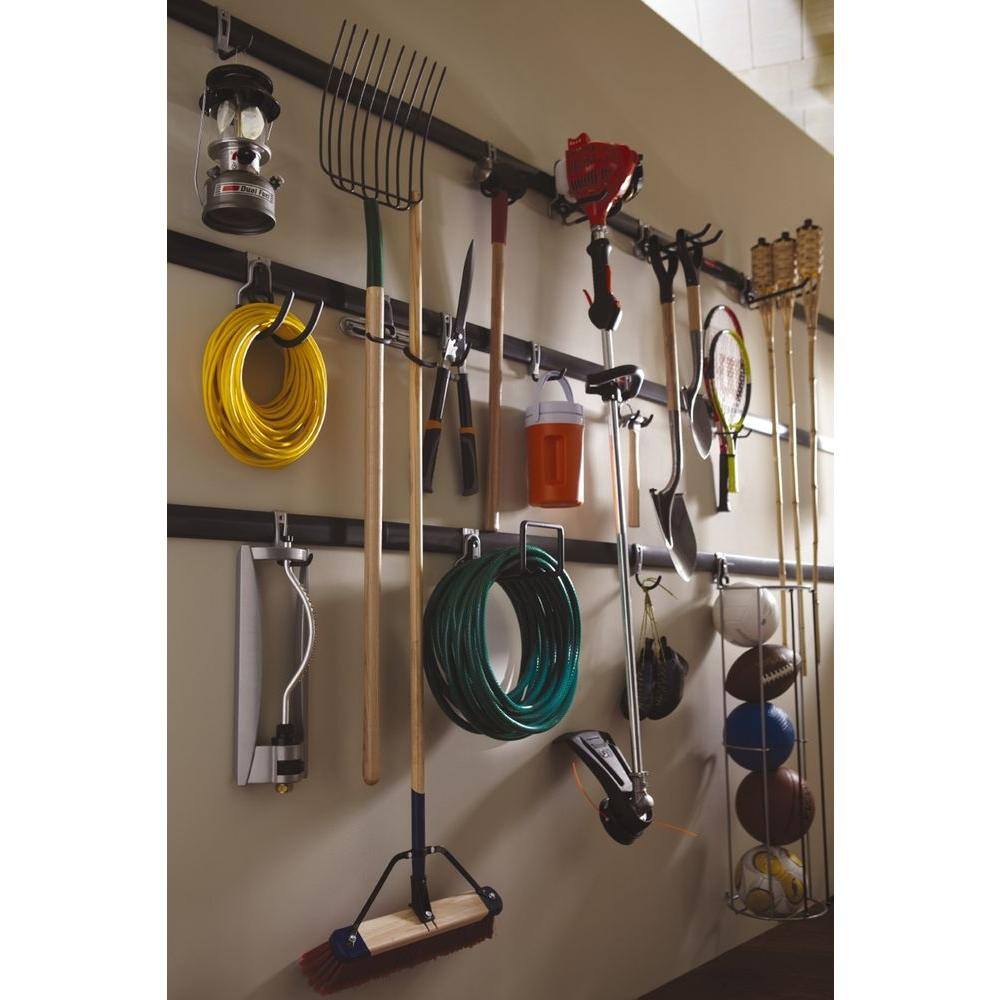 Rubbermaid 1784418 FastTrack Garage Kit Hooks (6-Piece)