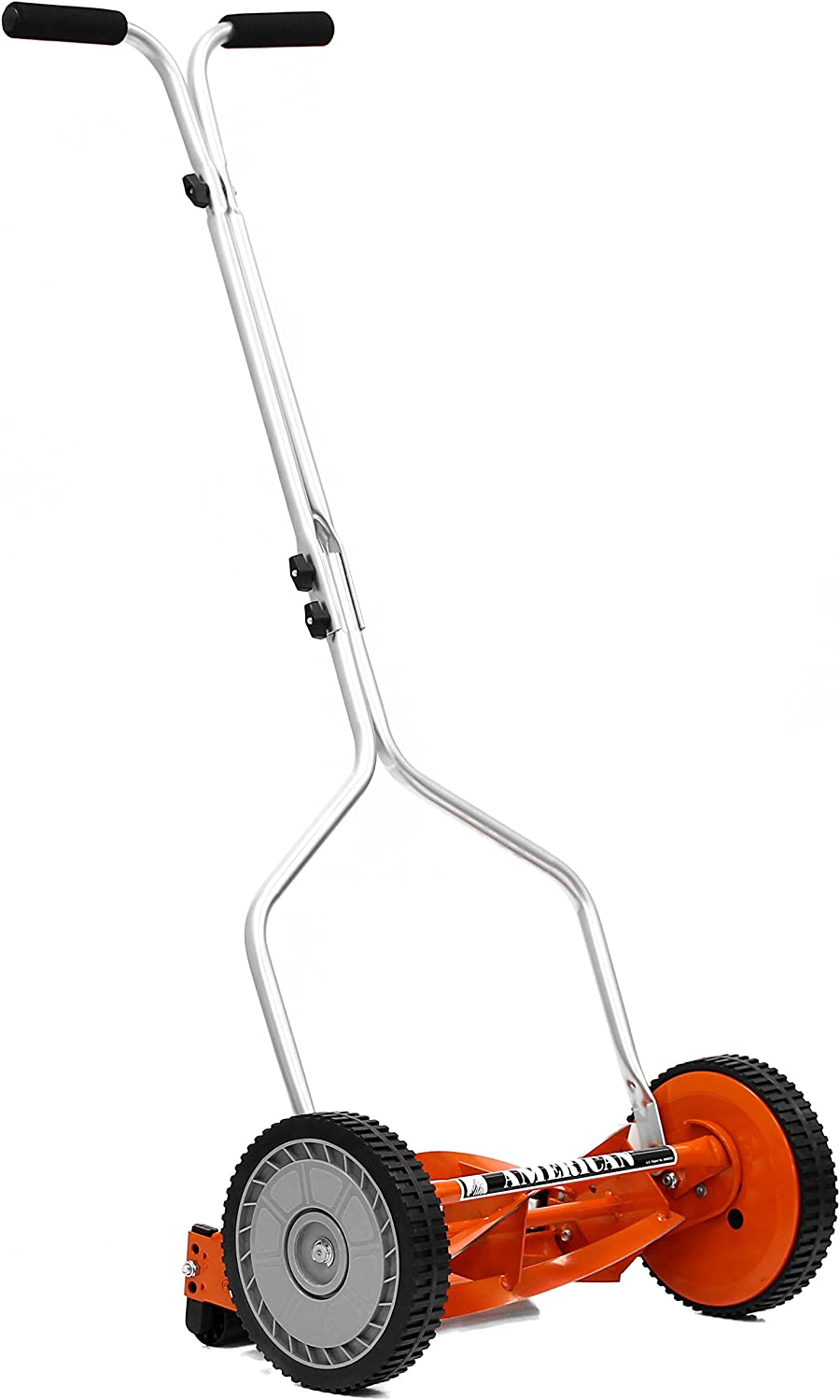 American Lawn Mower Company 1204-14 14-Inch 4-Blade Push Reel Lawn Mower. Red