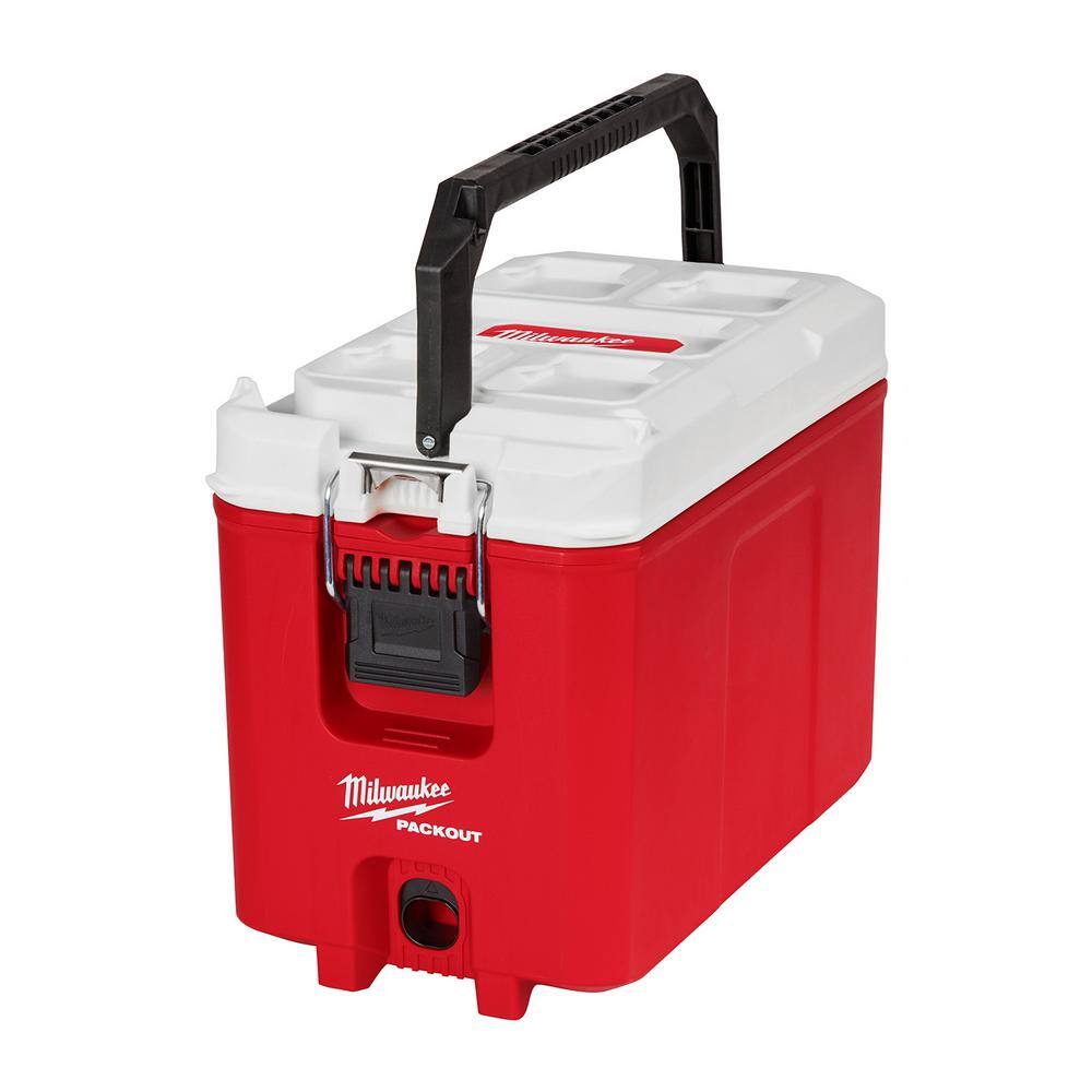 Milwaukee 48-22-8460 PACKOUT 10 in. Red 16 qt. Compact Cooler