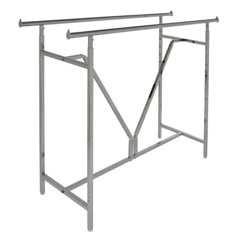 Only Hangers 01-003CH Chrome Metal Clothes Rack 60 in. W x 48 in. H