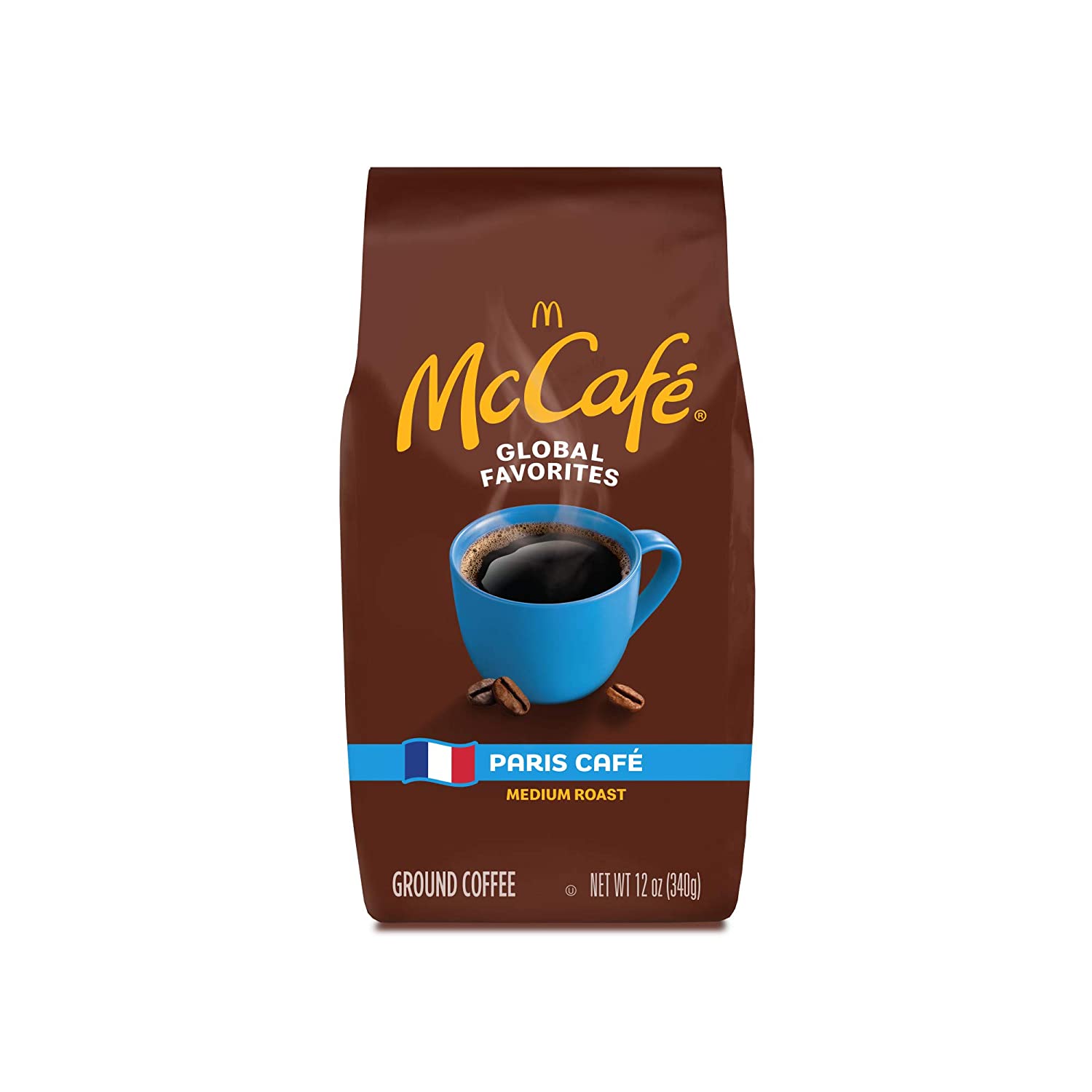 McCafe Paris Café. Ground Coffee. Medium Roast. 12oz Bag