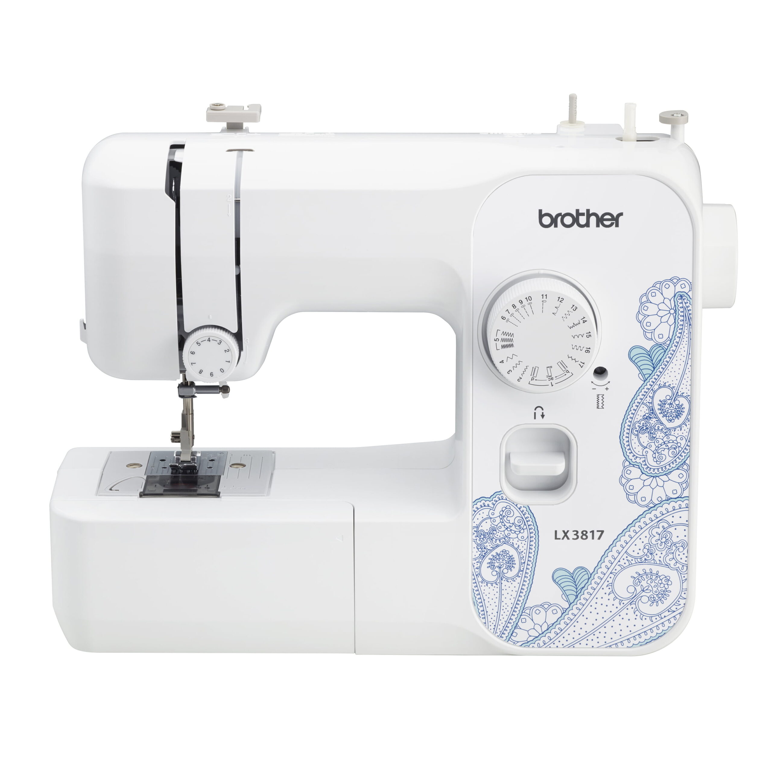 Brother LX3817 17-Stitch Portable Full-Size Sewing Machine. White