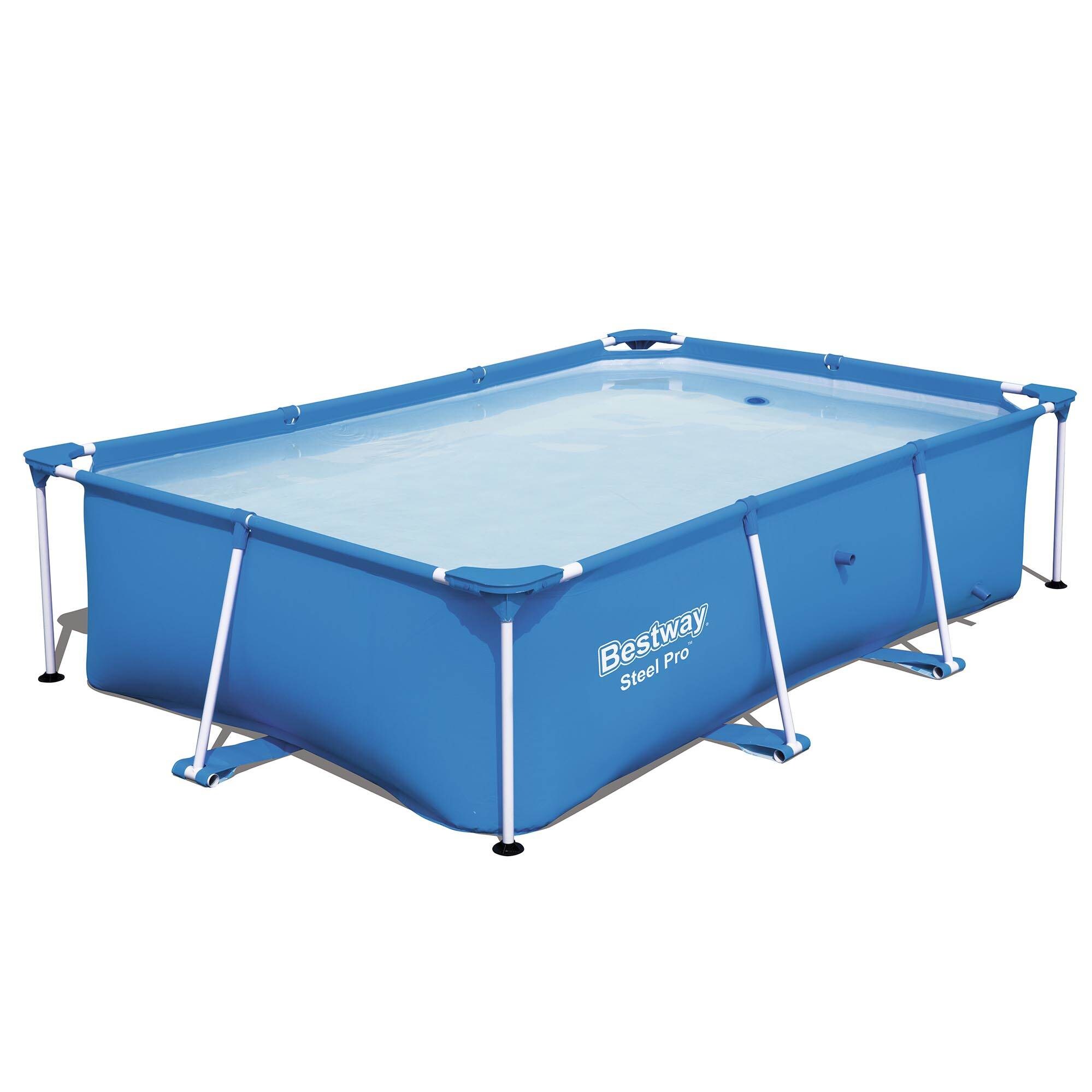 Bestway 102-in L x 67-in W Blue Rectangle Kiddie Pool