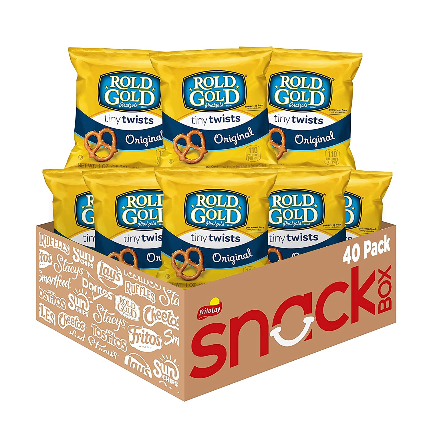 Rold Gold Tiny Twists Pretzels. 1 Ounce (Pack of 40)