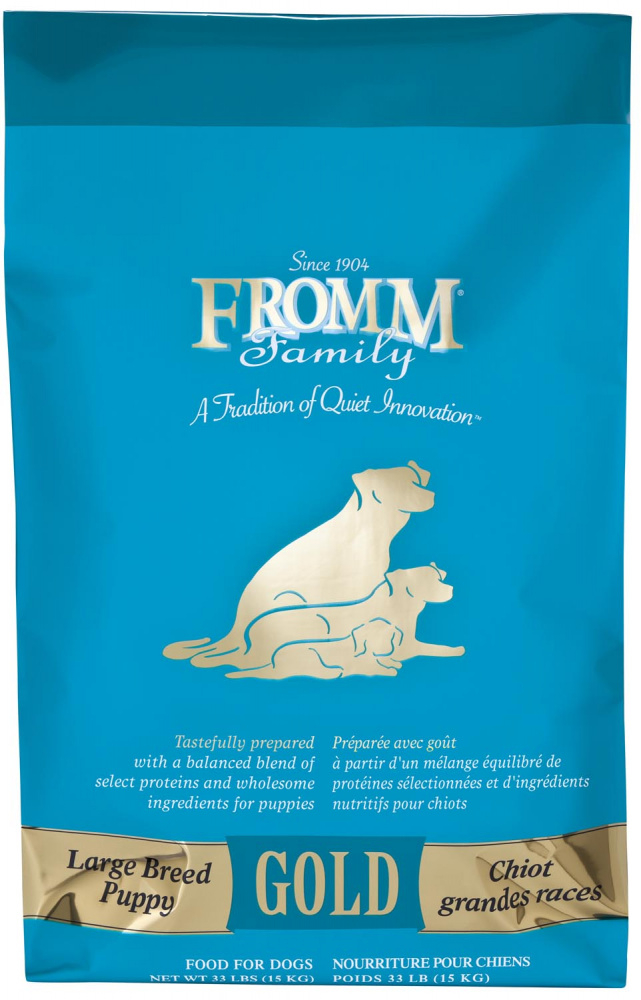 FROMM Gold Large Breed Puppy Formula Dry Dog Food. 30-lb