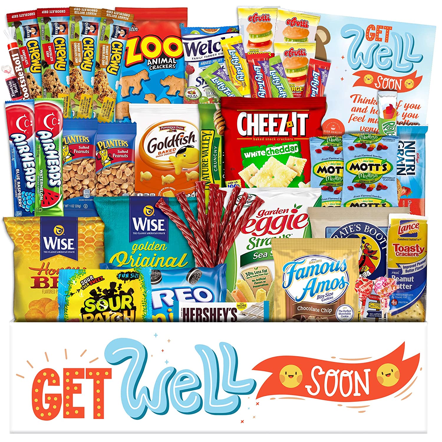 Get Well Gifts for Women After Surgery Care Package for Sick Friend Feel Better Gifts for Kids (40ct)