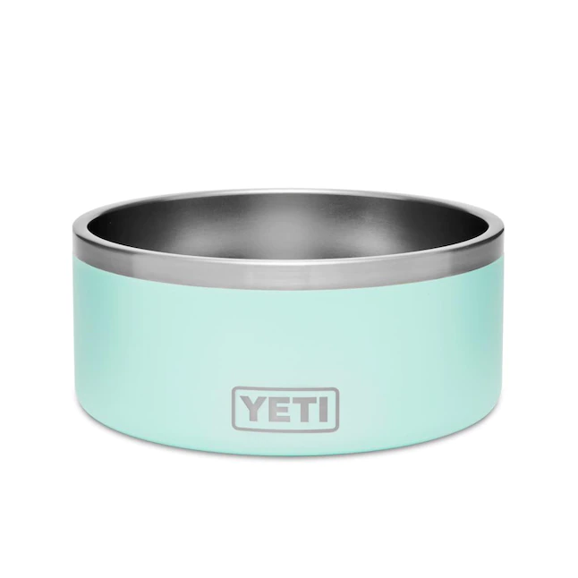 YETI Boomer 8. Stainless Steel. Non-Slip Dog Bowl. Holds 64 Ounces. Seafoam