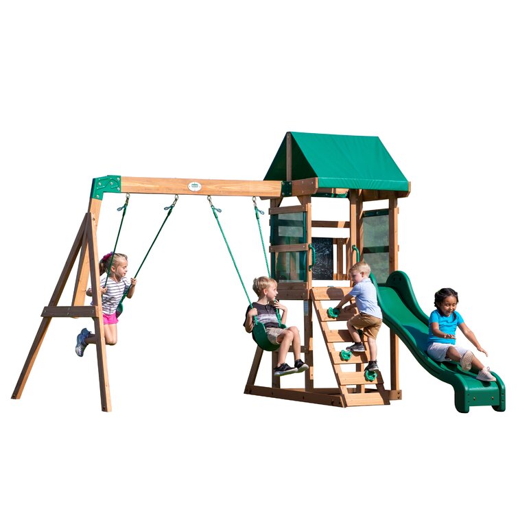 Backyard Discovery Buckley Hill All Cedar Swing Set