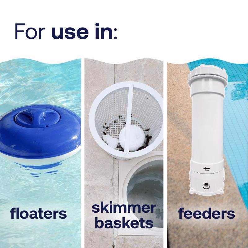 HTH 8032213 8 lbs Super Tablet Chlorinating Chemicals - Pack of 4