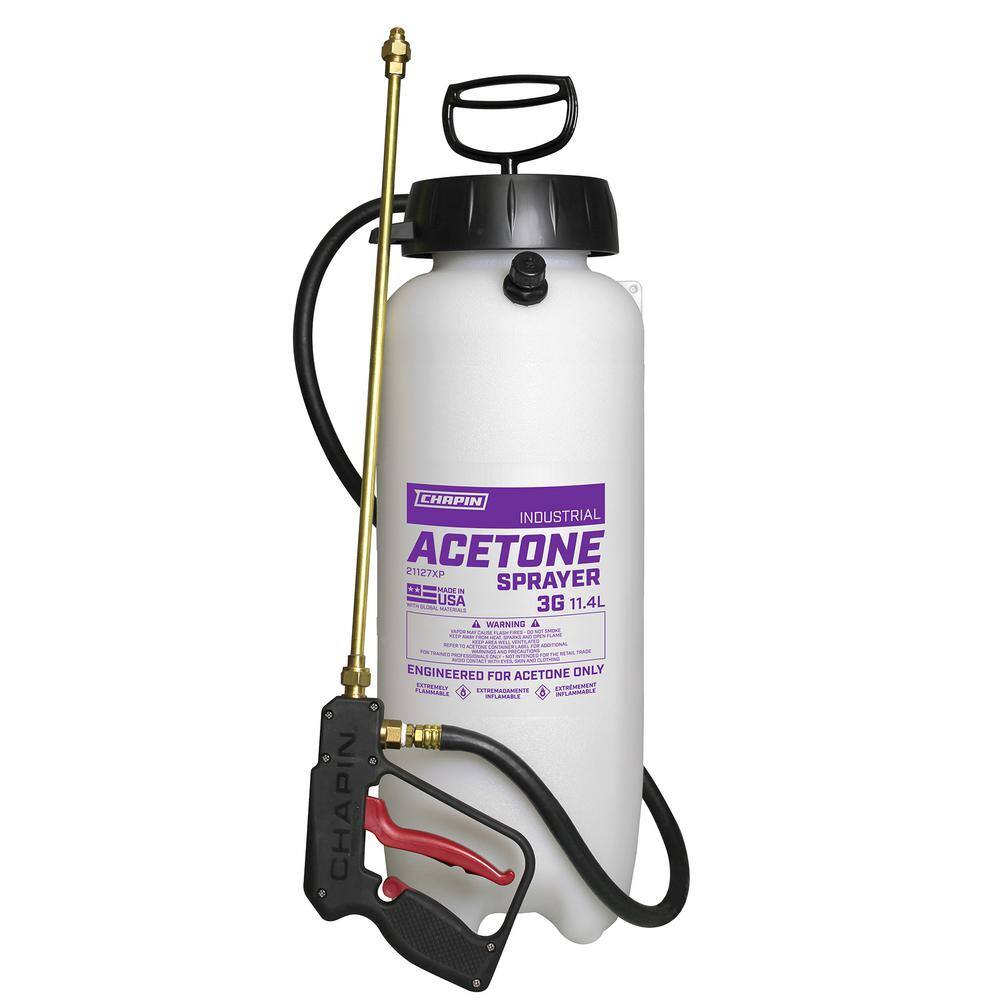 Chapin 21127XP 3 Gal. Industrial Concrete Hand Pump Sprayer For Acetone Dye Applications