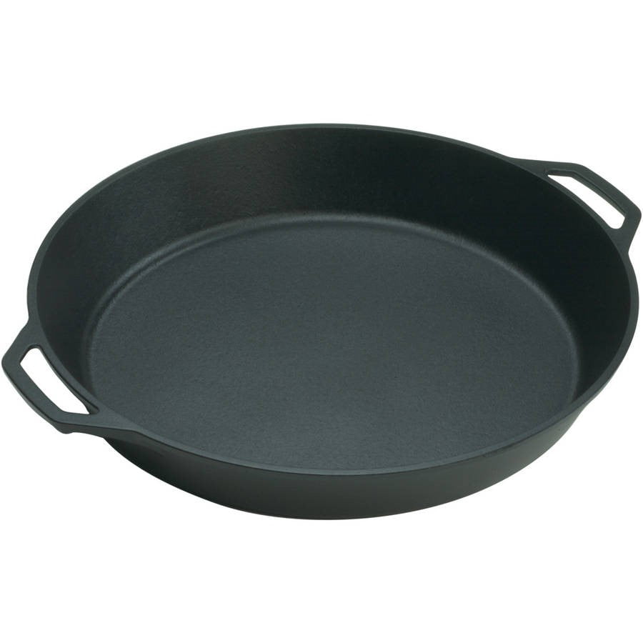 Lodge Seasoned Cast Iron 17″ Dual Handle Pan