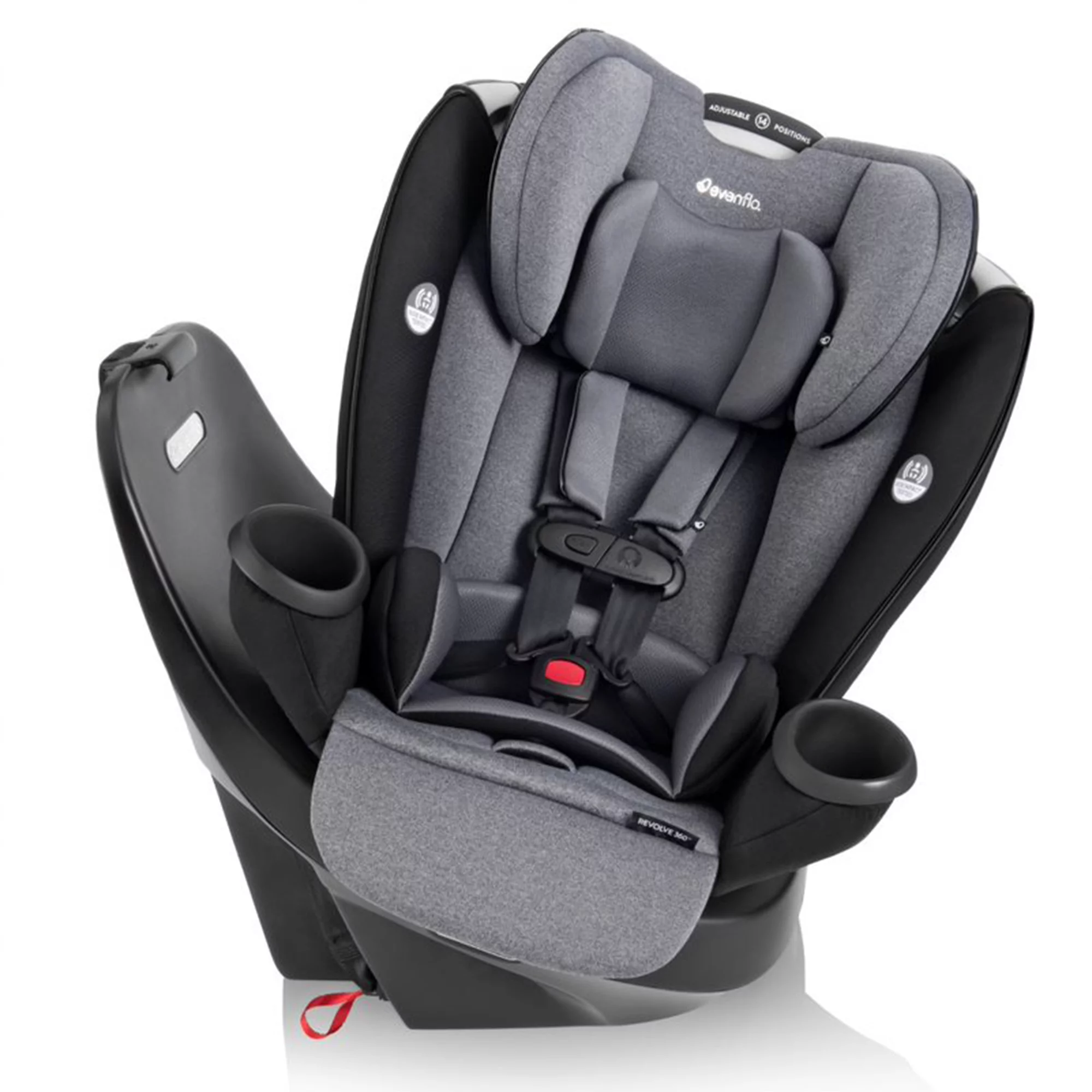 Evenflo Gold Revolve360 All in 1 Convertible Baby Car Seat. Moonstone Gray