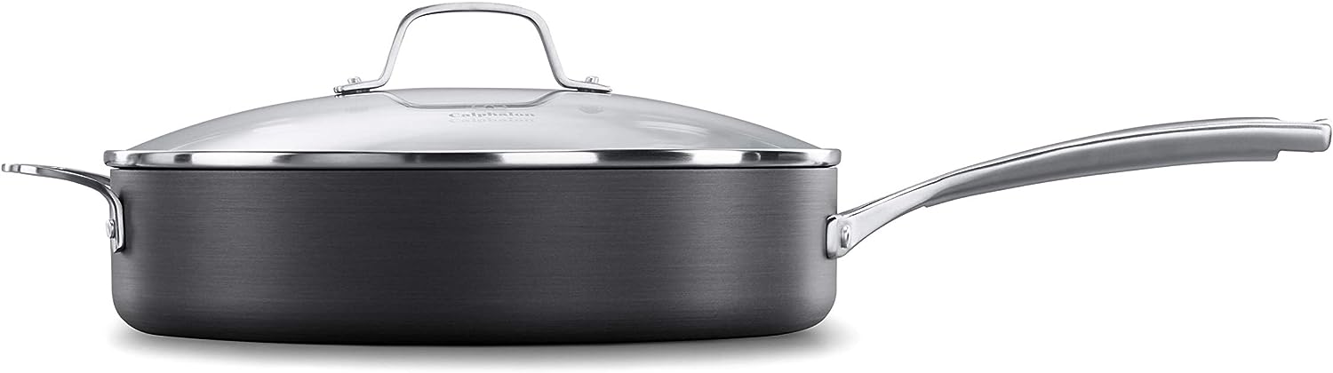 Calphalon Classic Hard-Anodized Nonstick 5-Quart Sauté Pan with Cover