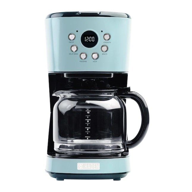 Haden 75032 Heritage Innovative 12-Cup Turquoise Residential Drip Coffee Maker