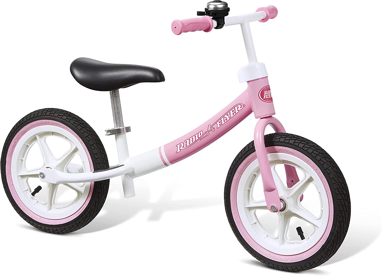 Radio Flyer Air Ride Balance Bike. Toddler Bike. Ages 1.5-5 Pink . White