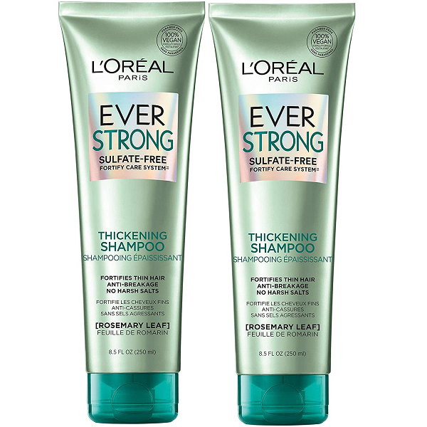 L-Oreal Paris Hair Care EverStrong Sulfate Free Thickening Shampoo. 2 Count