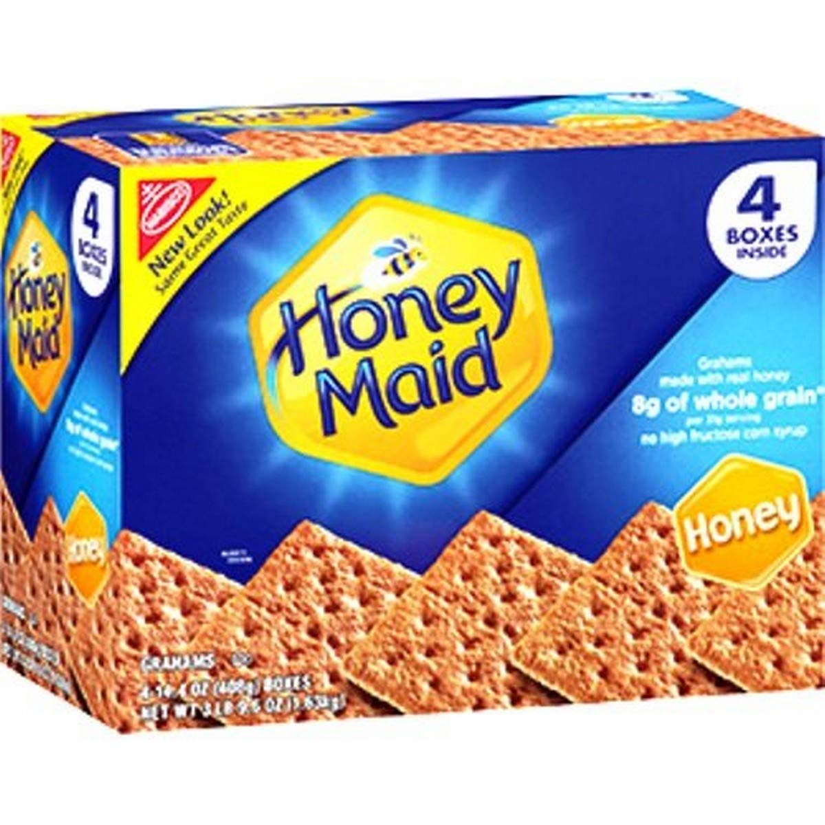 Nabisco Honey Maid Graham Crackers. Honey 4-14.4oz